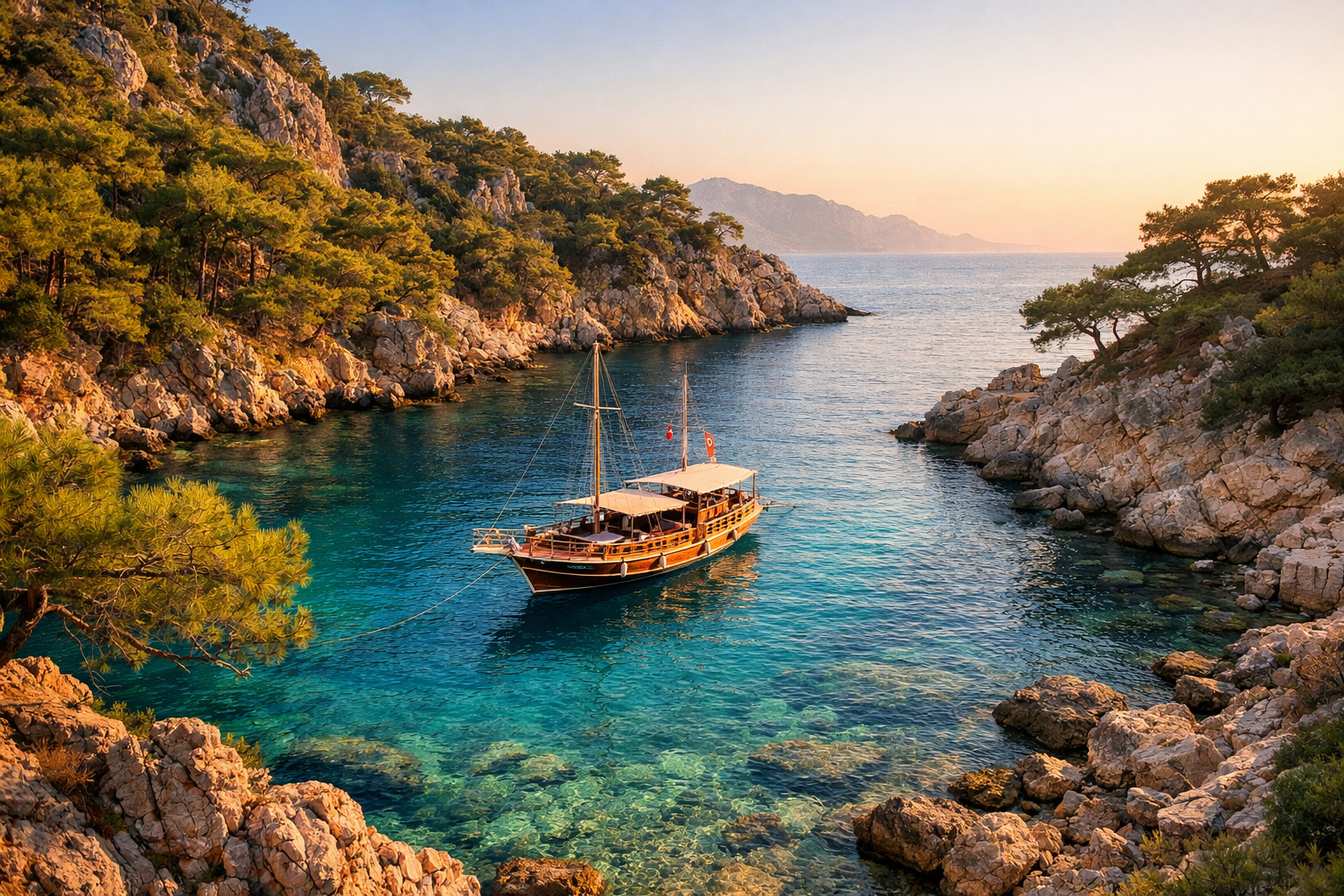 Akdeniz Bolgesi koy manzarasi