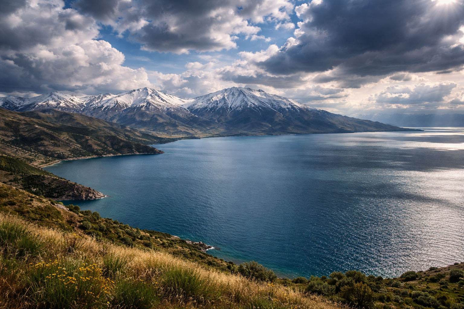 Dogu Anadolu Van Golu manzarasi
